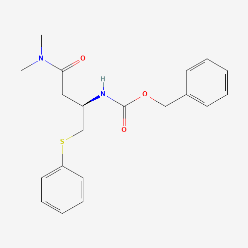 N-[(1R)-3-(Dimethylamino)-3-oxo-1-[(phenylthio)methyl]propyl]carbamic Acid Phenylmethyl Ester (CAS: 870812-30-9) - Related Chemical Product