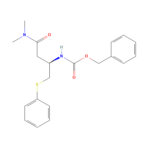 N-[(1R)-3-(Dimethylamino)-3-oxo-1-[(phenylthio)methyl]propyl]carbamic Acid Phenylmethyl Ester (CAS: 870812-30-9) - Related Chemical Product