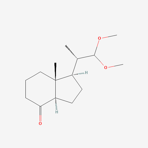 (1R,3aR,7aR)-1-[(1S)-2,2-Dimethoxy-1-methylethyl]octahydro-7a-methyl-4H-inden-4-one (CAS: 957214-01-6) - Related Chemical Product
