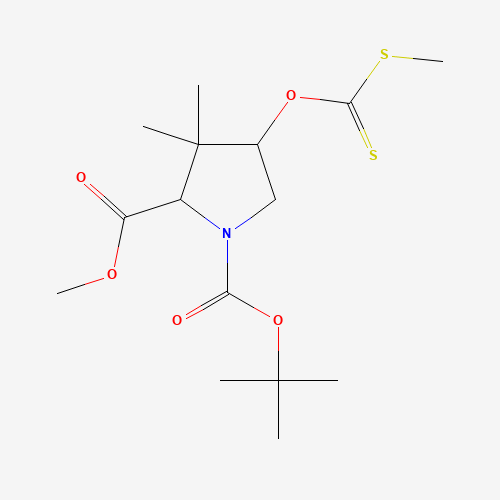O-[(2S)-3,3-Dimethyl-N-boc-proline Methyl Ester] S-Methyl Xanthate (CAS: 1219402-96-6) - Related Chemical Product
