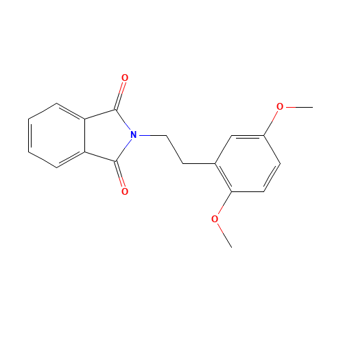 N-[2-(2,5-Dimethoxyphenyl)ethyl]phthalimide (CAS: 64584-26-5) - Chemical Structure and Molecular Formula 