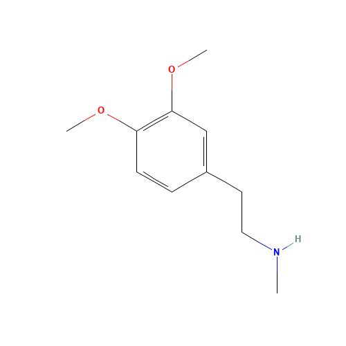 2-(3,4-Dimethoxyphenyl)-N-methylethylamine (CAS: 3490-06-0) - Related Chemical Product