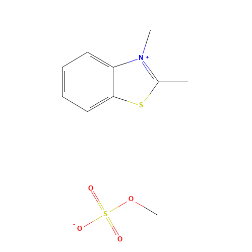 2,3-Dimethylbenzothiazolium Methyl Sulfate (CAS: 2038-15-5) - Chemical Structure and Molecular Formula 