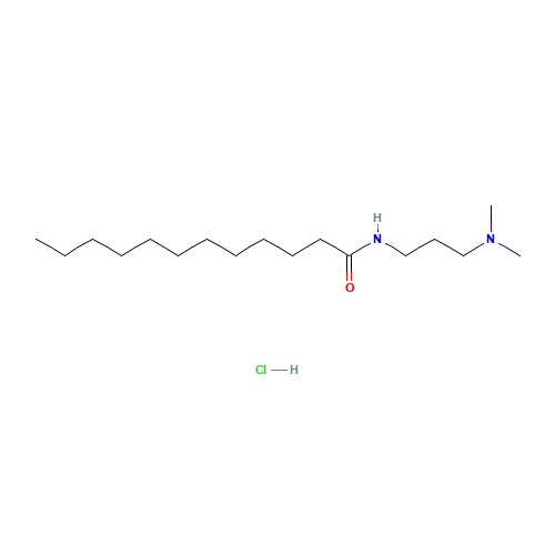 N-[3-(Dimethylamino)propyl]lauramide Hydrochloride Salt (CAS: 71732-95-1) - Chemical Structure and Molecular Formula 