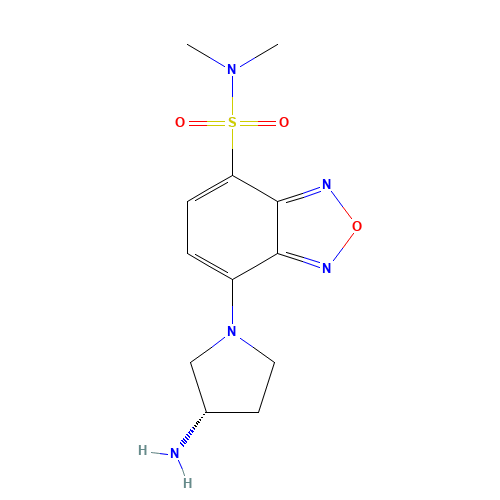 (S)-4-(N,N-Dimethylaminosulfonyl)-7-(3-aminopyrrolidin-1-yl)-2,1,3-benzoxadiazole (CAS: 143112-50-9) - Related Chemical Product