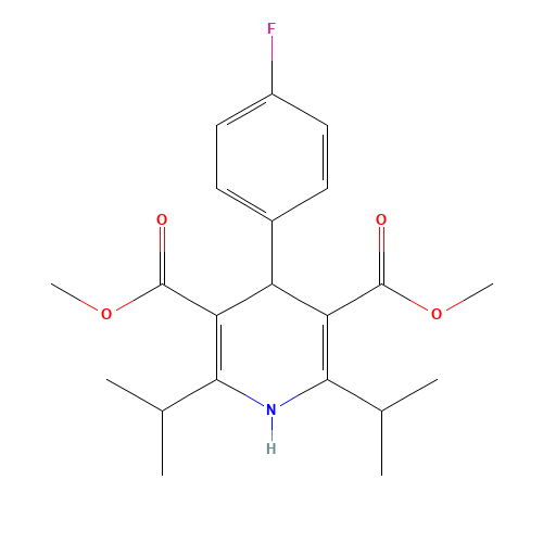 Dimethyl 1,4-Dihydro-2,6-diisopropyl-4-(4-fluorophenyl)-pyridine-3,5-dicarboxylate (CAS: 132008-67-4) - Related Chemical Product