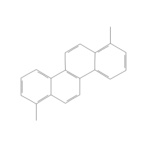 1,7-Dimethylchrysene (CAS: 15914-24-6) - Chemical Structure and Molecular Formula 