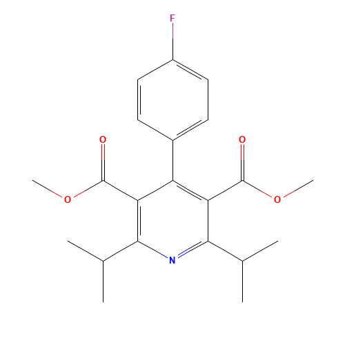 Dimethyl 2,6-Diisopropyl-4-(4-fluorophenyl)-pyridine-3,5-dicarboxylate (CAS: 122549-42-2) - Related Chemical Product