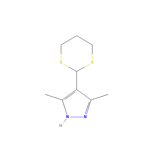 3,5-Dimethyl-4-(1,3-dithian-yl)-1H-pyrazole (CAS: 201008-65-3) - Related Chemical Product