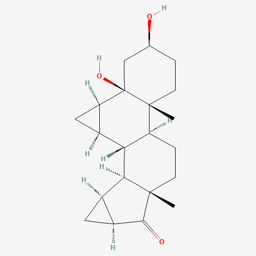 6b,7b,15b,16b-Dimethylene-3b,5b-dihydroxyandrostan-17-one (CAS: 82543-16-6) - Chemical Structure and Molecular Formula 