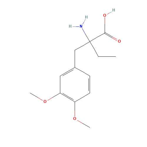 Di-O-methyl a-Ethyl DL-DOPA (CAS: 21231-75-4) - Chemical Structure and Molecular Formula 