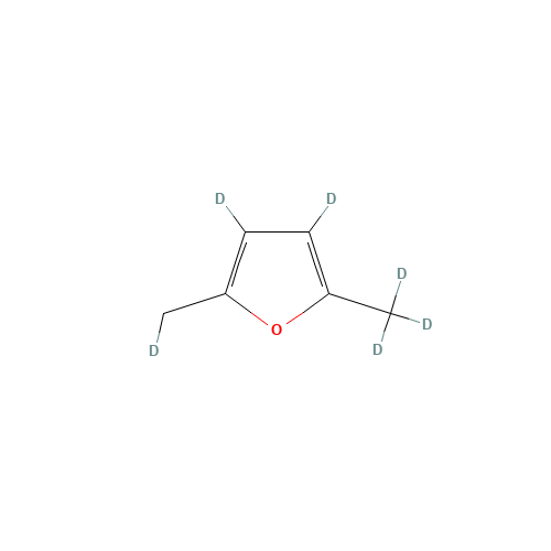 2,5-Dimethylfuran-d6 (CAS: 121571-93-5) - Chemical Structure and Molecular Formula 