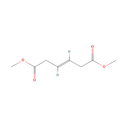 Dimethyl trans-3-Hexenedioate (CAS: 25126-93-6) - Chemical Structure and Molecular Formula 