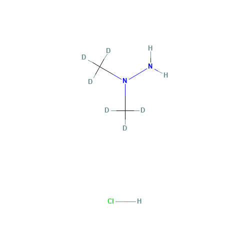 N,N-(Dimethyl-d6)hydrazine Hydrochloride (CAS: 1219804-14-4) - Chemical Structure and Molecular Formula 