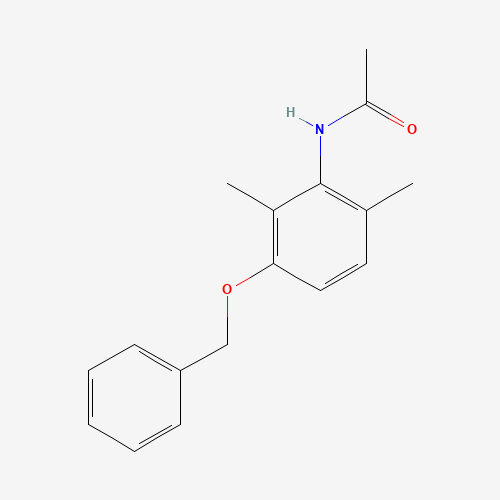 N-[2,6-Dimethyl-3-(phenylmethoxy)phenyl]-acetamide (CAS: 70261-51-7) - Chemical Structure and Molecular Formula 