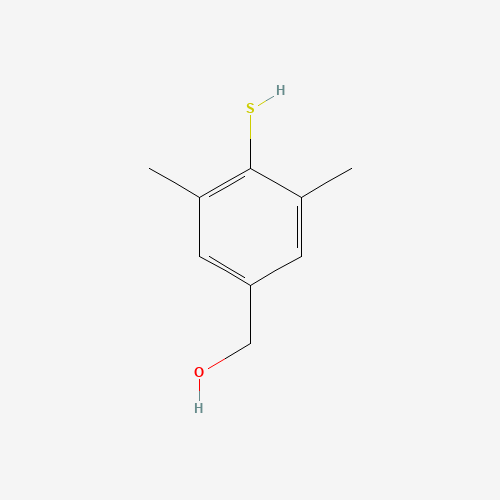 3,5-Dimethyl-4-mercaptobenzylalcohol (CAS: 1076200-07-1) - Chemical Structure and Molecular Formula 
