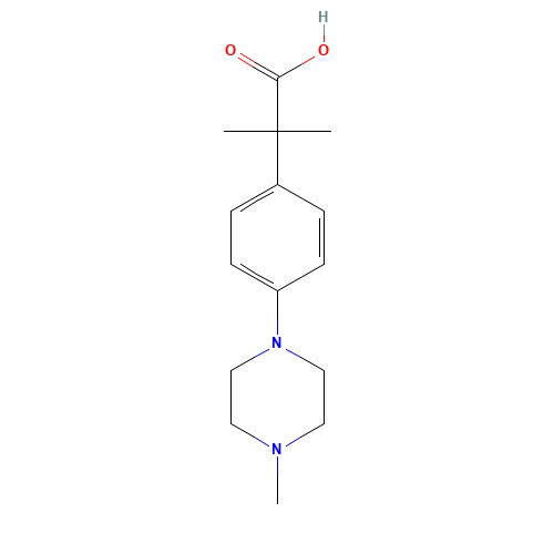a,a-Dimethyl-4-(4-methyl-1-piperazinyl)benzeneacetic Acid (CAS: 1018660-87-1) - Related Chemical Product