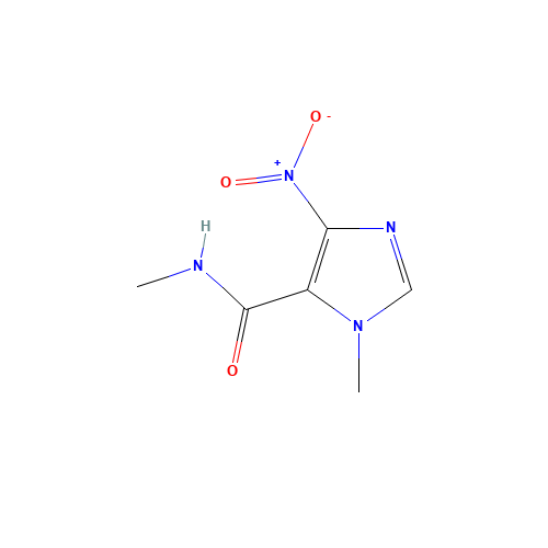 N,1-Dimethyl-4-nitro-5-imidazolecarboxamide (CAS: 858513-51-6) - Chemical Structure and Molecular Formula 