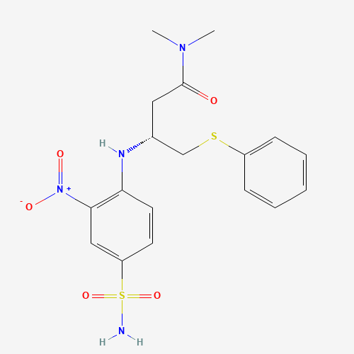 (R)-N,N-Dimethyl-3-[(2-nitro-4-sulfamoylphenyl)amino]-4-phenylsulfanylbutanamide (CAS: 406233-34-9) - Related Chemical Product