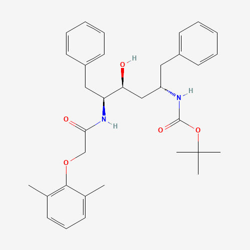 (2S,3S,5S)-2-(2,6-Dimethylphenoxyacetyl)amino-3-hydroxy-5-(tert-butyloxycarbonylamino)-1,6-diphenylhexane (CAS: 192725-45-4) - Related Chemical Product