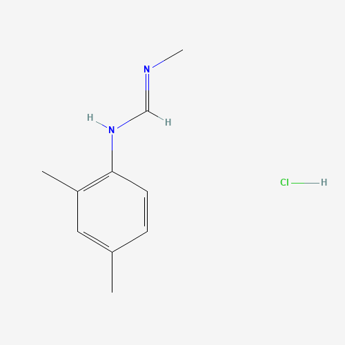 N'-(2,4-Dimethylphenyl)-N-methylformamide Hydrochloride (CAS: 51550-40-4) - Chemical Structure and Molecular Formula 