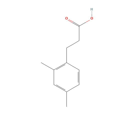 3-(2,4-Dimethylphenyl)propionic Acid (CAS: 1811-85-4) - Chemical Structure and Molecular Formula 