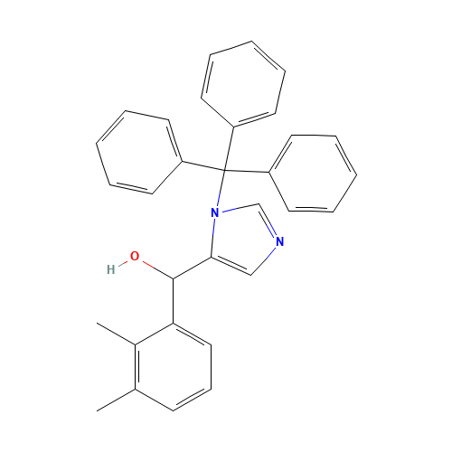 a-(2,3-Dimethylphenyl)-1-(trityl)-1H-imidazole-4-methanol (CAS: 176721-01-0) - Chemical Structure and Molecular Formula 