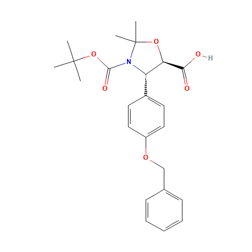 (4S,5R)-2,2-Dimethyl-4-[4-(phenylmethoxy)phenyl]-3,5-oxazolidinedicarboxylic Acid 3-(1,1-Dimethylethyl) Ester (CAS: 382596-28-3) - Related Chemical Product