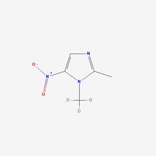 Dimetridazole-d3 (CAS: 64678-69-9) - Chemical Structure and Molecular Formula 