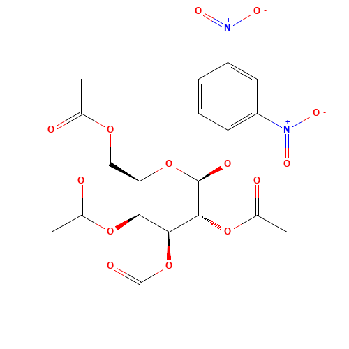 2,4-Dinitrophenyl b-D-Galactoside Tetraacetate (CAS: 25775-99-9) - Chemical Structure and Molecular Formula 