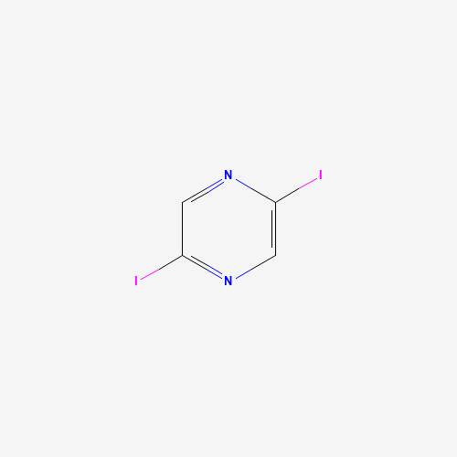 2,5-Diiodopyrazine (CAS: 1093418-77-9) - Chemical Structure and Molecular Formula 