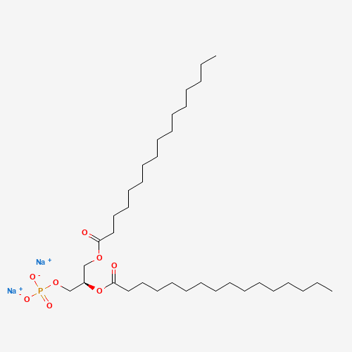 1,2-Dipalmitoyl-sn-glycero-3-phosphate Sodium Salt (CAS: 169051-60-9) - Chemical Structure and Molecular Formula 