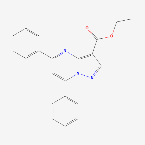 5,7-Diphenyl-pyrazolo[1,5-a]pyrimidine-3-carboxylic Acid Ethyl Ester (CAS: 895764-31-5) - Related Chemical Product