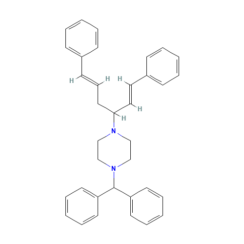 1-(Diphenylmethyl)-4-[(1RS,3E)-4-phenyl-1-[(E)-2-phenylethenyl)-3-buten-1-yl]piperazine (CAS: 1199751-98-8) - Related Chemical Product