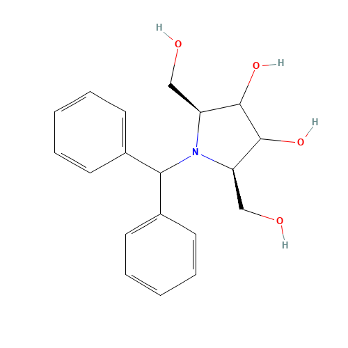 N-Diphenylmethyl 2,5-Anhydro-2,5-imino-D-glucitol (CAS: 132198-31-3) - Related Chemical Product