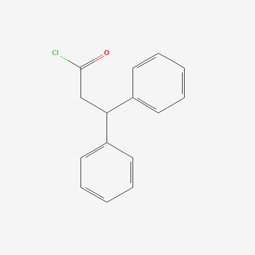3,3-Diphenylpropionyl Chloride (CAS: 37089-77-3) - Chemical Structure and Molecular Formula 