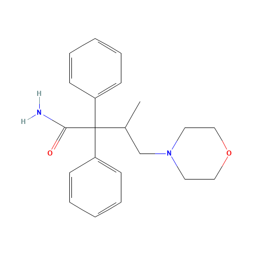 rac 2,2-Diphenyl-3-methyl-4-morpholinobutanamide (CAS: 7577-18-6) - Related Chemical Product