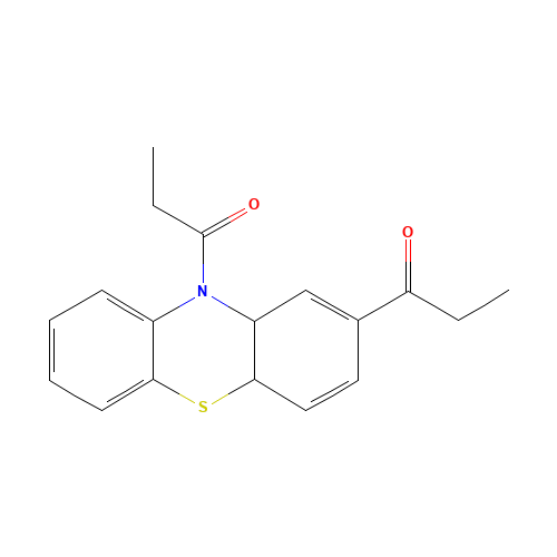 N,2-Dipropionyl Phenothiazine (CAS: 887354-89-4) - Chemical Structure and Molecular Formula 