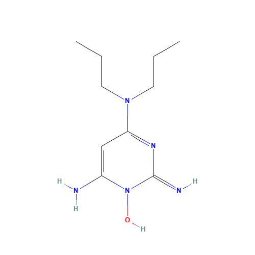 N4,N4-Dipropyl-1-oxy-pyrimidine-2,4,6-triamine (CAS: 55921-62-5) - Chemical Structure and Molecular Formula 