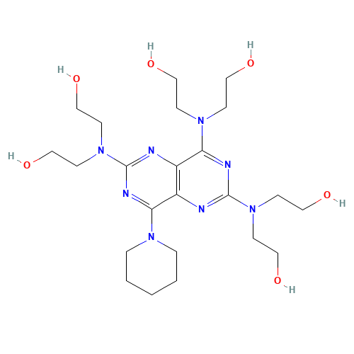 Dipyridamole Tri(diethanolamine) (CAS: 16908-47-7) - Chemical Structure and Molecular Formula 