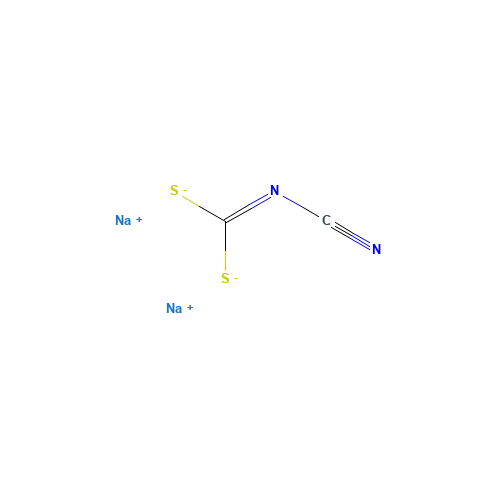 Disodium Cyanodithioimidocarbamate (CAS: 138-93-2) - Chemical Structure and Molecular Formula 