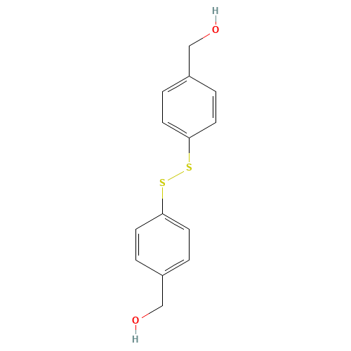4,4'-Dithiobisbenzyl Alcohol (CAS: 7748-20-1) - Chemical Structure and Molecular Formula 
