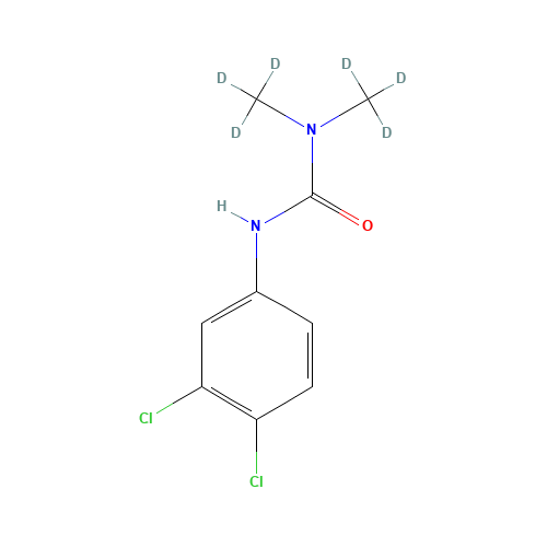 Diuron-d6 (CAS: 1007536-67-5) - Chemical Structure and Molecular Formula 