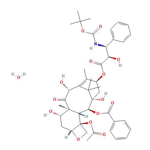 Docetaxel Hydrate (CAS: 700367-34-6) - Chemical Structure and Molecular Formula 