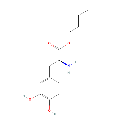 L-DOPA n-Butyl Ester (CAS: 39638-52-3) - Chemical Structure and Molecular Formula 