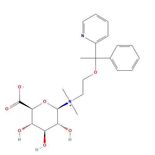 Doxylamine b-D-Glucuronide (CAS: 137908-79-3) - Chemical Structure and Molecular Formula 