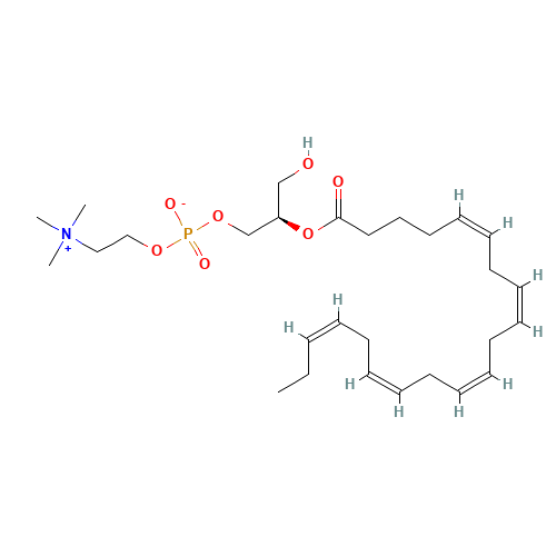 2-Eicosapentaenoyl-sn-glycerol-3-phosphocholine (CAS: 112667-21-7) - Chemical Structure and Molecular Formula 