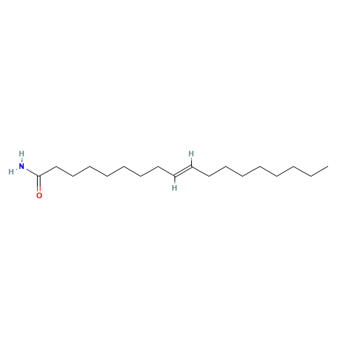 Elaidamide (CAS: 4303-70-2) - Chemical Structure and Molecular Formula 