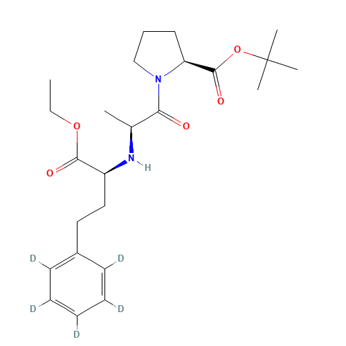 Enalapril-d5 tert-Butyl Ester (CAS: 1356837-84-7) - Chemical Structure and Molecular Formula 