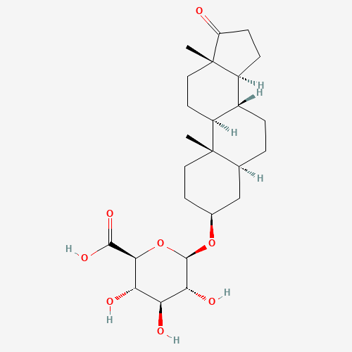 Epiandrosterone b-D-Glucuronide (CAS: 4271-00-5) - Chemical Structure and Molecular Formula 